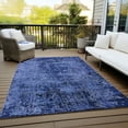 thumbnail image 6 of Addison Rugs Chantille Indoor/Outdoor Transitional Organic Navy Washable Rectangle Rug, 5' x 7'6", 6 of 6