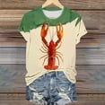 thumbnail image 4 of Sokhug Women's Fashion T-Shirts Funny Graphic Crew Neck Tees Summer Casual Lightweight Breathable Athletic Tops, 4 of 5