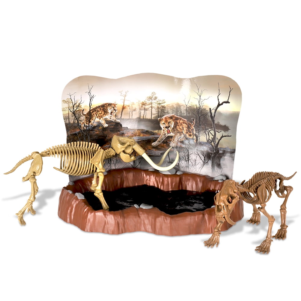Dr. Steve Hunters Tar Pits Explorer Slime Dig Kit Saber Tooth Tiger Vs Mammoth