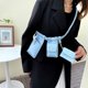 thumbnail image 4 of Riñonera Bolsa Simple Fanny Riñonera PU Cuero Sólido Mujeres Cinturón Kit para Viajes (Azul) Likrtyny Para Estrenar, 4 of 7