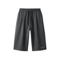 thumbnail image 5 of Men's Long Athletic Shorts 13'' Quick Dry Workout Running Capri Pants Loose Fit Lightweight Sports Gym Basketball Shorts with Pockets Black, 5 of 6