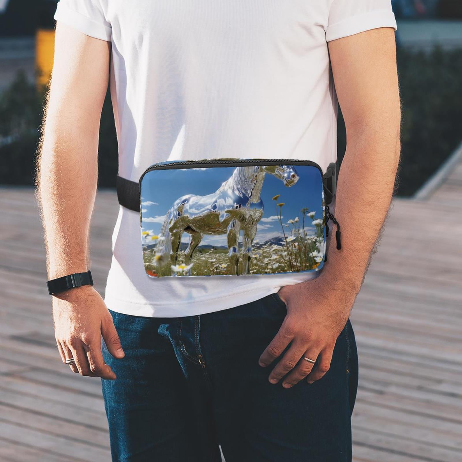 Cartoons Lightweight Adjustable Running Belt with Extension Strap for Unisex - Fanny Pack Waist Bag for Fitness and Exercise