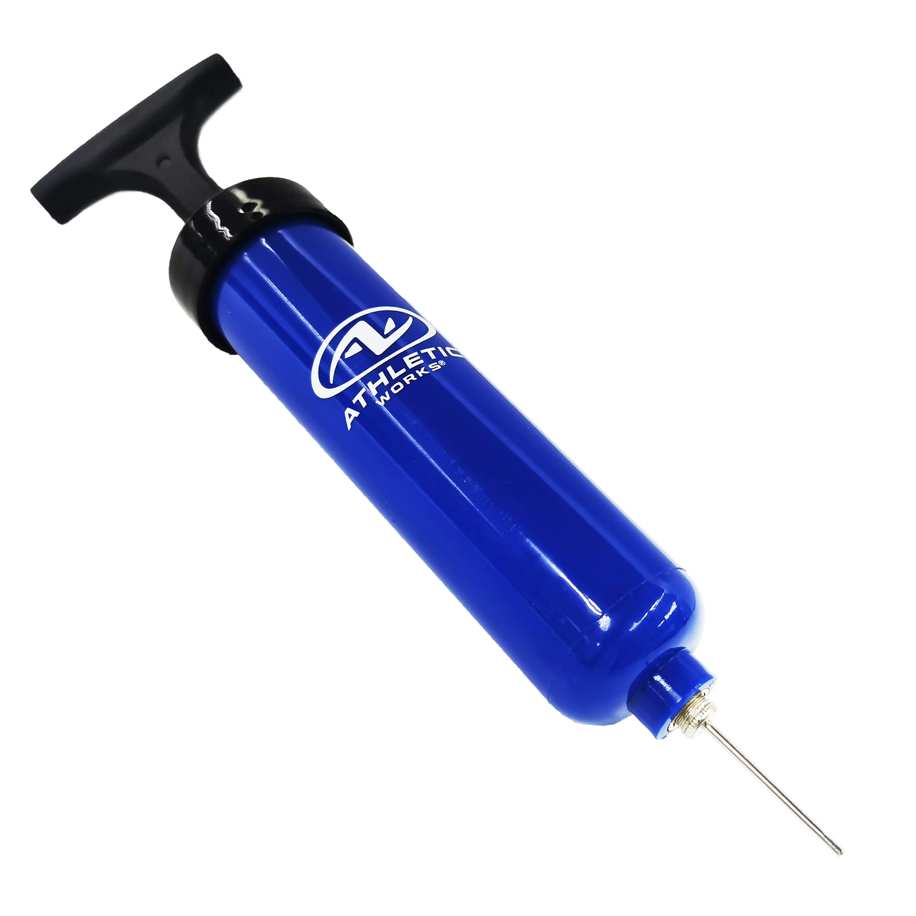 Athletic Works Manual 8 Multi Sports Ball Air Pump with Inflation Needle,  Blue, 3oz