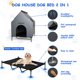 thumbnail image 4 of Caseta para perros Nidouillet 48, grande, para uso exterior e interior, resistente a la intemperie, 4 of 7