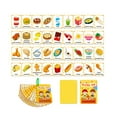 thumbnail image 4 of Tarjetas flash de alimentos para niños pequeños, tarjetas flash cognitivas impermeables de doble cara Montessori para actividades de guardería, 4 of 9
