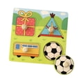 thumbnail image 3 of HILABEE Wooden Cartoon Puzzles Shape Matching Game for 2 3 4 Year Old Present, 3 of 8
