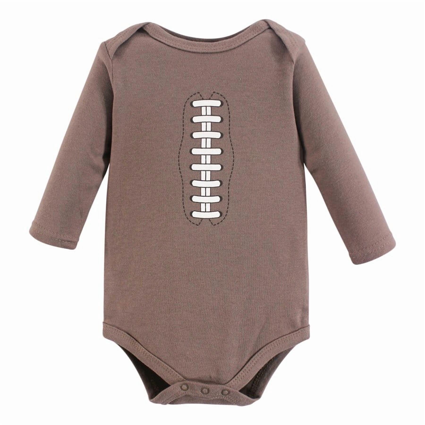 Hudson Baby Cotton Long-Sleeve Bodysuits, 3- Pack, Newborn- 24 Months