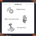 thumbnail image 2 of Cuentas con letras del alfabeto en plata de ley 925 para pulseras y collares con dijes europeos, 2 of 5