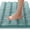 Aqua Haze-20" x 32", variant on Bath Rug Dove 17" x 24" Chenille Striped Non-Slip Absorbent Bathroom Floor Mat