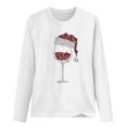 thumbnail image 4 of Tops de mujer Camisas Blusas Elegantes Camisas casuales de manga larga Cuello redondo de Navidad Ajuste ligero Túnica de otoño Top Otoño Odeerbi ODB-5, 4 of 6