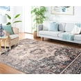 thumbnail image 3 of SAFAVIEH Vintage Persian Tarek Medallion Polyester Area Rug, Ivory/Green, 9' x 11'7", 3 of 9