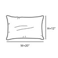 thumbnail image 2 of Covermates Throw Pillow - Weather Resistant, Full Side Zipper, LuxeGuard Collection, Dove Stripe, 2 of 6