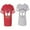 Men Red / Women Heather, variant on World's Greatest Dad Mom Matching Couple Cotton Jerseys (Men Red / Women Black) (Men S / Women S)