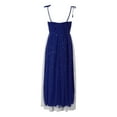 thumbnail image 5 of LEAVINGSUO Deals Clearance Summer Dresses for Women Women's Casual Sexy Summer Suspender Mesh Glittering Crystal Long Bra Suspender Dress Dress, 5 of 5