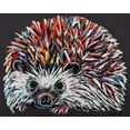 thumbnail image 2 of Vitaletti, Carolee 14x12 Black Ornate Wood Framed with Double Matting Museum Art Print Titled - Custom Colorful Hedgehog I, 2 of 4