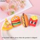 thumbnail image 4 of LLavero de comida bonita para niños, llavero de hamburguesa, patatas fritas, Pizza, perro caliente, llavero de coche, anillo, bolsa de estudiante, mochila, colgante, regalo, 1 ud., 4 of 5