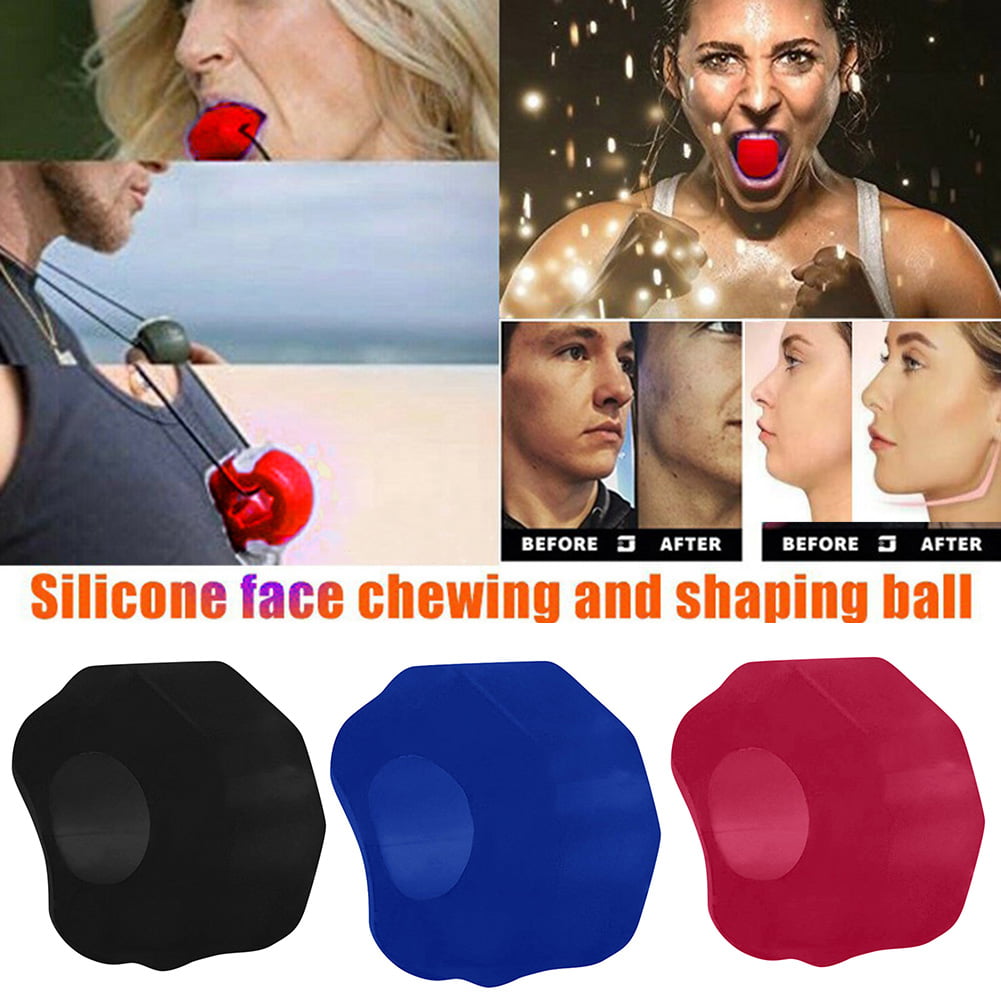 Jawline Exerciser Facial Toner Trainer Fitness Ball Neck Face Toning Jaw Beauty 