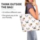 thumbnail image 2 of Fotbe Bulldog Face Bolsa Tote Estética de Lona con Estampado para Mujer - Bolsa Reutilizable de Hombro Casual para Vacaciones, Compras, Trabajo y Gimnasio, 2 of 8