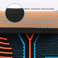 thumbnail image 4 of Compression Support Sleeve for Outdoor Sports Blue Orange, Elastic Adjustable Arm Guard, Breathable Flexible Design, Wear Resistant Nylon Fabric, Long Lasting Shock Absorption, 4 of 7