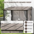 thumbnail image 6 of Howsvn 10x10 FT Wall-Mounted Aluminum Outdoor Patio Gazebo, Pop-Up Canopy Tent Instant Shelter with UV Protection & Waterproof Cover for Outdoor Events, 6 of 8