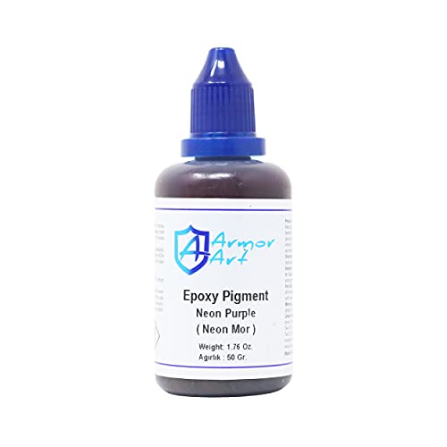 Counter Culture DIY Armor Art Pigment, Neon Purple, 1.76 oz, Resin Epoxy Dye for Waves and Water