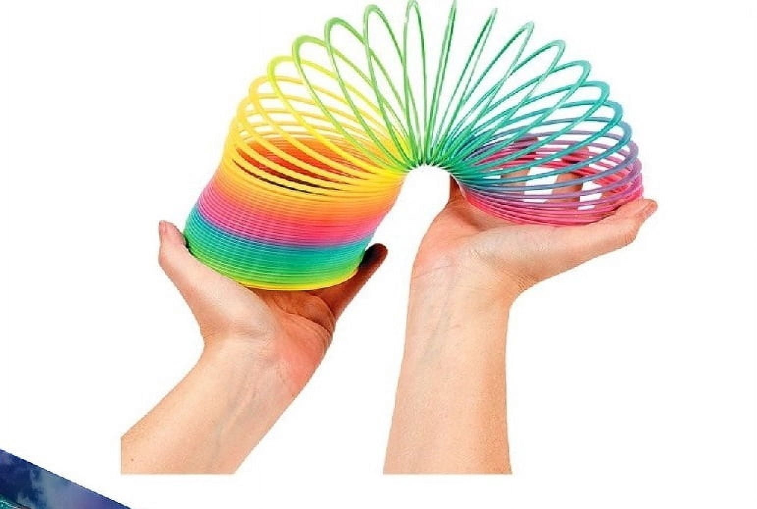PlayWorld 4" Giant Magic Rainbow Spring - Set of 6 - Rainbow