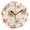 Black, variant on Round Art Wall Clock Vintage Oil Painting Texture Decorative Clock Black Pointer, Multi-Purpose Desktop & Hanging Creative Decor Clock for Home Living Room Beige Bear Heart Ears