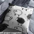 thumbnail image 3 of Castle Fairy Kawaii Sheep Fabric 10 Yards: Farmhouse Animal Black White Sewing Lightweight Decor, 3 of 6