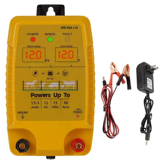 MAGIDEAL Electric Fence Compact Electric Fence Charger for Lawn Garden Farm