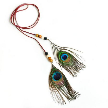 

Women s Adjustable Length Pendant Long Necklace Headband