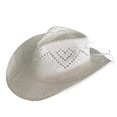 thumbnail image 2 of RUINIXCW Straw Cowboy Hats for Women Woven Cowgirl Hat with Shapeable Brim Unisex Hollow Out Woven Roll Up Summer Beach Sun Hat, 2 of 8