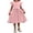 Pink, variant on Girls Fashion Floral Birthday Girl Dress Kids Party Dress for Girls 5-6 Years
