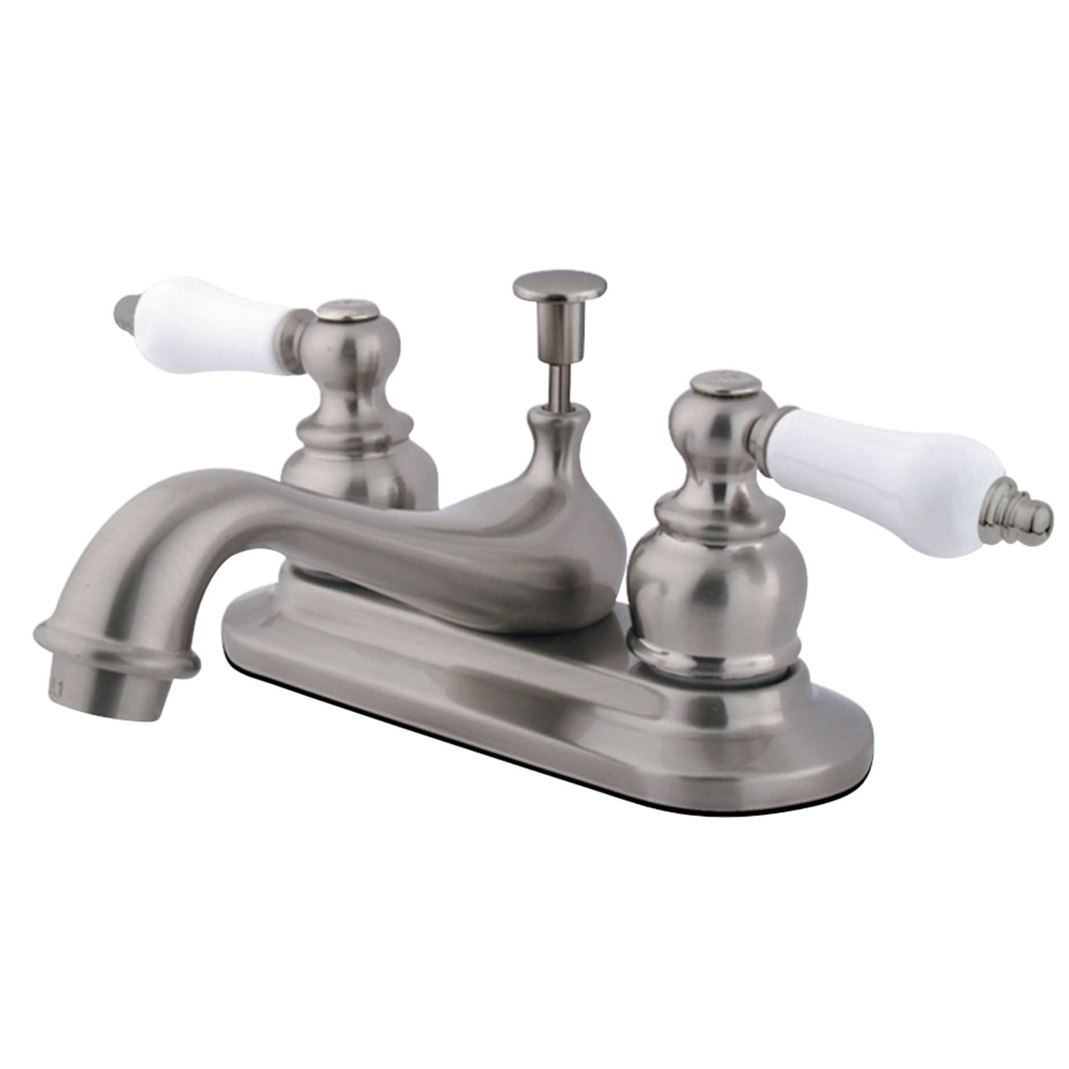 Kingston Brass KB608PL 4-Inch Centerset Lavatory Faucet, Brushed Nickel