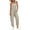 Khaki, variant on 2025 Fashion Jumpsuits for Women Casual Plus Size Casual Solid Color Cold Shoulder Jumpsuit Solid Suspender Jumpsuits Wide Pocket Leg Pant