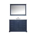 thumbnail image 3 of Dukes 48 in W Navy Blue Single Vanity, Cultured Marble Top, Faucet Set, and 46 in Mirror, 3 of 10