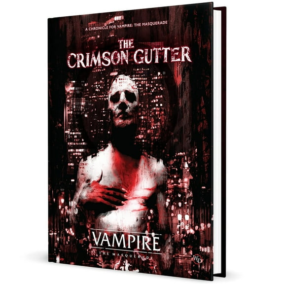Renegade Game Studios: Vampire The Masquerade 5th Edition RPG: The Crimson Gutter - Chronicle Book, Hardcover RPG Book, 5d Roleplaying Game, Ages 18 