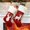Red-deer, variant on Christmas Stockings, 2 Pcs 18 inches Christmas Stockings, Burlap with Large Plush Cuff Stockings, for Family Holiday Xmas Party Decorations