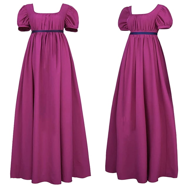 Vestido vintage Regent de Bridgetton, vestido de baile de cintura alta, vestido de té victoriano