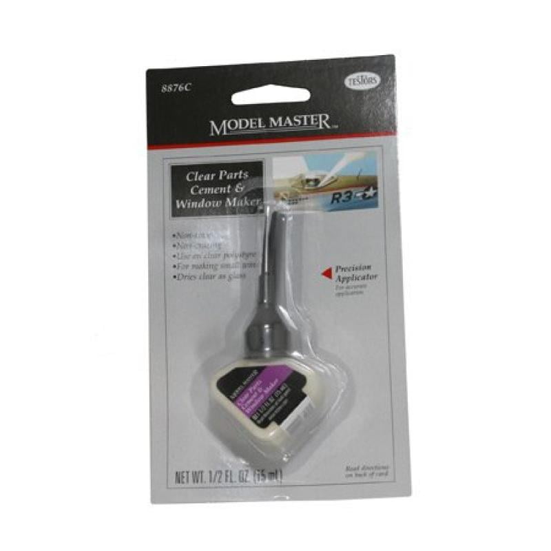 Testor 8876C Model Master Clear Parts Cement and Window Maker, 1/2 fl