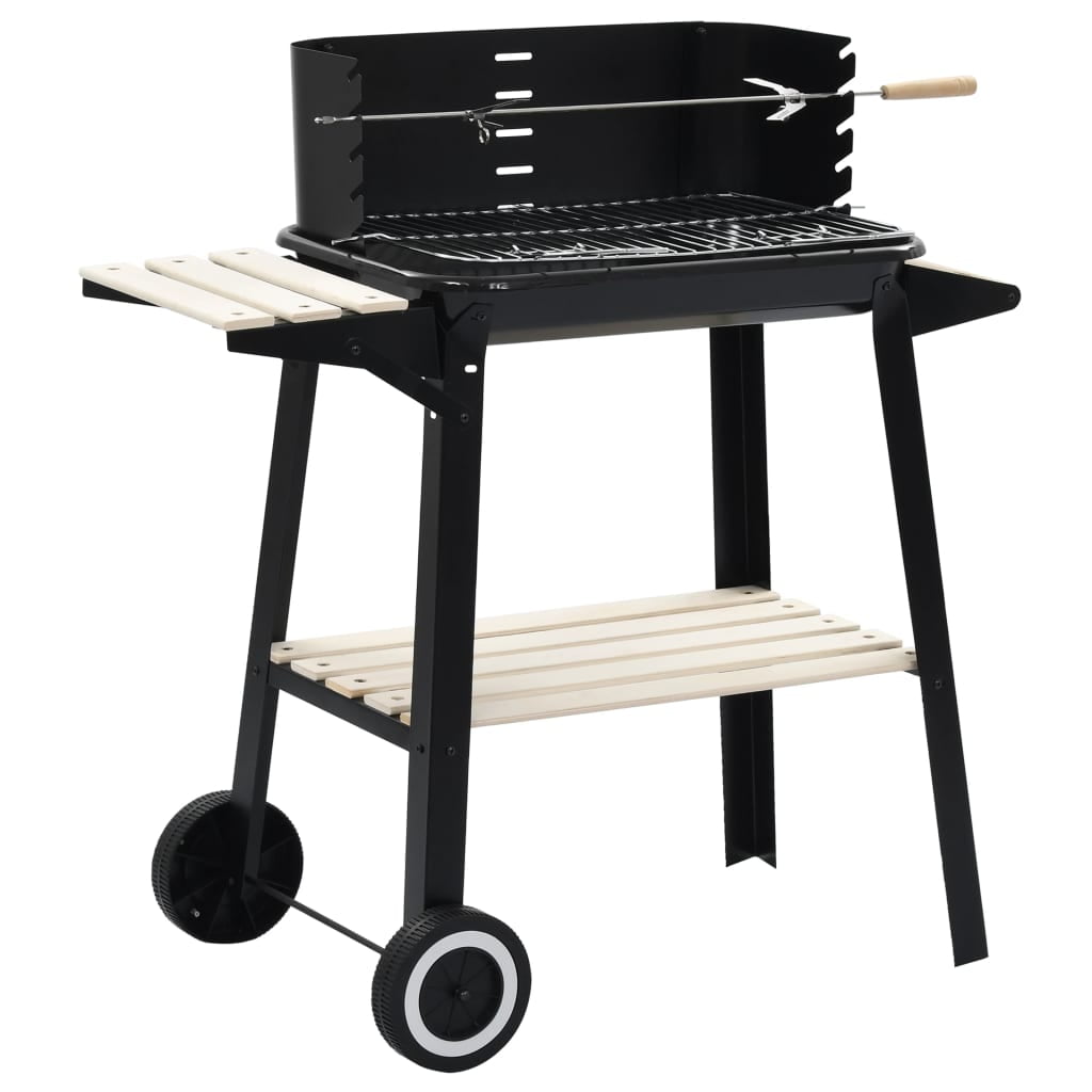 Charcoal Grill Stand with Wheels, BBQ Grills Outdoor Cooking Charcoal Barbeque for Picnic, Camping Charcoal Grill Stand with Wheels, BBQ Grills Outdoor Cooking Charcoal Barbeque for Picnic, Camping