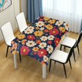 thumbnail image 4 of Yayeee Tablecloths 60" x 60" Rectangle Wrinkle Resistant Party Table Cover, Red Floral, 4 of 8