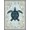 Blue Beige, Pattern 15, variant on ODIKA Nautical Reef Coral Center Map Ocean Compass Border Vintage Turtle Flowing for Playroom, Bedroom, Reading Nook, Pet Friendly & Kids Safe Play
