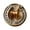 A, variant on SmartBy Brooch Pin Retro Golden Horseshoe Design Scratch Resistant Brooch Round Shape Lapel Badge Clothes Accessories