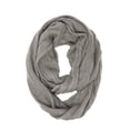 thumbnail image 2 of Wrapables® Winter Warm Cable Knit Infinity Scarf and Beanie Set, Gray, 2 of 8