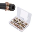 thumbnail image 1 of Assortiment de Collier de Tuyau de Ressort, 160Pcs Ressort Portable Bande Clip Large Application 6-17mm Antirouille pour Bateau, 1 of 8