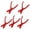 Red-5pcs, variant on 2PCS Crawfish Peeler, Crawfish Tail Shucker, Crawfish Sheller Tool for Peeling Cooked Shrimp Tails, Universal Crayfish Sheller, Shrimp Peeler Improvised Portable Lightweight Kitchen Gadgets