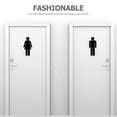 thumbnail image 3 of ELAYARD Public Toilet Partition Lock with Occupied Sign Silver Stainless Steel 1 Set, 3 of 8