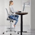 thumbnail image 2 of OLIXIS Chaise de Bureau en Maille, Gris, 2 of 7