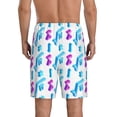 thumbnail image 2 of Mens Pajama Pants - Funny Math Symbol Print Sleep Shorts Mens Pajama Shorts, Comfy Pj Pants for Mens Lounge Shorts, 2 of 5