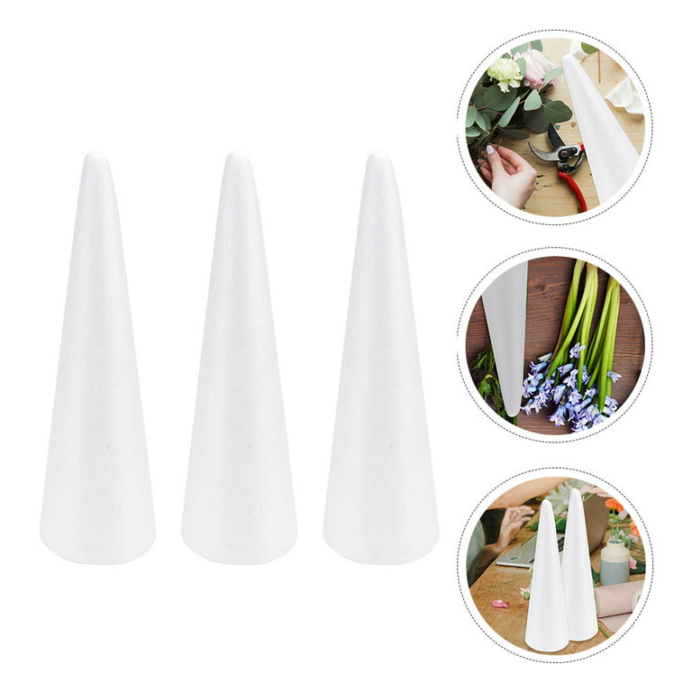 Party Decoration Cone Craft Christmas Cones Tree Crafts Diy Floral  Forchildren Polystyrene Shaped Whitetowershapes Ornament Flower From 8,92 €